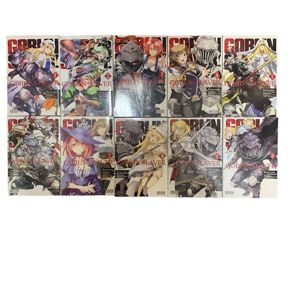 Unbranded Other - Goblin Slayer Manga Volumes 1-10 English Paperback VERY GOOD